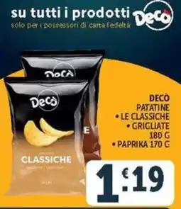 Deco Maxistore Decò patatine classiche offerta
