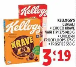 Deco Maxistore Kellogg's cereali offerta