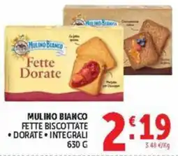Deco Maxistore Mulino Bianco Fette Biscottate Dorate Integrali offerta
