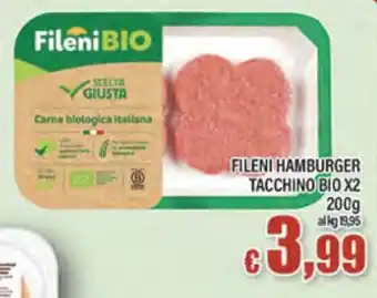 Fileni hamburger tacchino bio