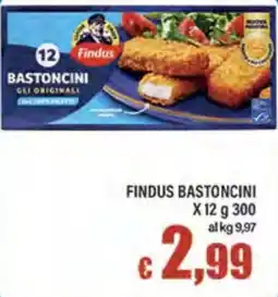 Top Supermercati Findus Bastoncini offerta