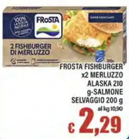 Top Supermercati Frosta Fishburger offerta