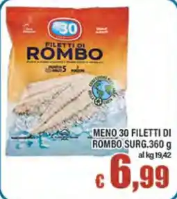 Top Supermercati Filetti di rombo offerta