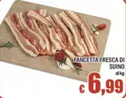 Top Supermercati Pancetta fresca di suino offerta