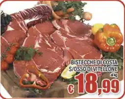 Top Supermercati Bistecche di costa s/osso di vitellone offerta
