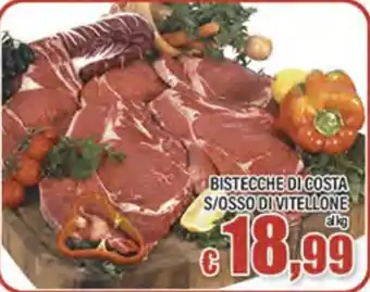 Top Supermercati Bistecche di costa s/osso di vitellone offerta