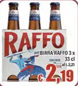 Top Supermercati Birra Raffo offerta