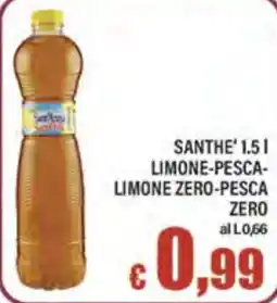 Top Supermercati Santhe limone-pesca-limone zero-pesca zero offerta