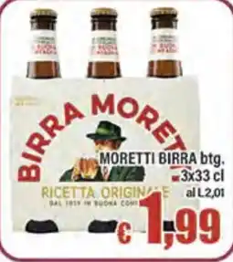 Top Supermercati Birra Moretti offerta