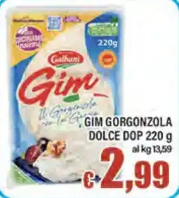 Top Supermercati Gim Gorgonzola Dolce DOP offerta