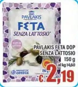 Top Supermercati Pavlikis feta senza lattosio offerta