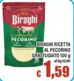 Top Supermercati Biraghi ricetta al pecorino offerta