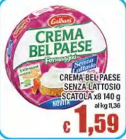 Top Supermercati Crema bel paese senza lattosio offerta