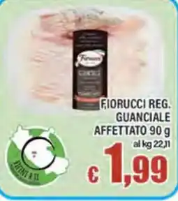 Top Supermercati Fiorucci reg. guanciale affettato offerta