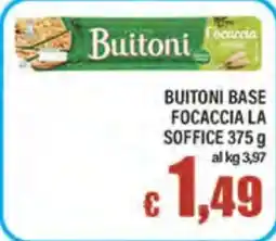 Top Supermercati Buitoni Focaccia offerta