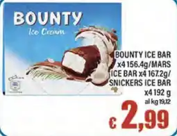 Top Supermercati Bounty ice cream offerta