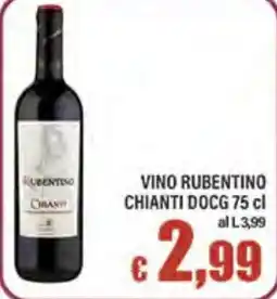 Top Supermercati Vino Rubentino Chianti DOCG offerta