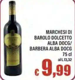 Top Supermercati Marchesi di Barolo Dolcetto Alba DOCG/Barbera Alba DOCG offerta