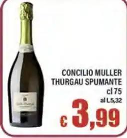 Top Supermercati Concilio Muller Thurgau Spumante offerta