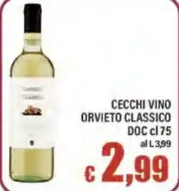 Top Supermercati Cecchi vino orvieto classico offerta