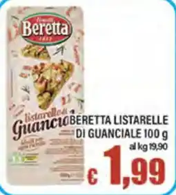 Top Supermercati Beretta listarelle di guanciale offerta