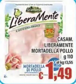 Top Supermercati LiberaMente Mortadella di pollo offerta