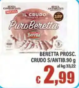 Top Supermercati Beretta Prosc. Crudo offerta