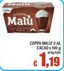 Top Supermercati Coppa Malù al cioccolato offerta