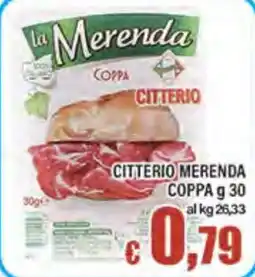 Top Supermercati Coppa Citterio Merenda offerta