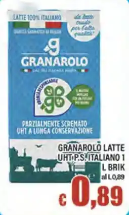 Top Supermercati Granarolo latte UHT P.S. italiano offerta