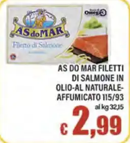 Top Supermercati AS do MAR filetti di salmone offerta