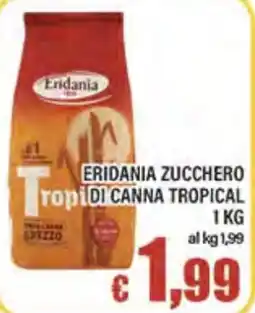 Top Supermercati Eridania zucchero di canna tropical offerta