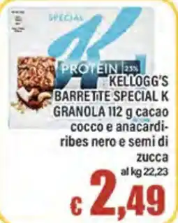 Top Supermercati Kellogg's Barrette Special K Granola offerta