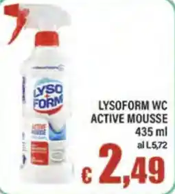 Top Supermercati Lysoform wc active mousse offerta
