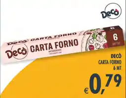 Decò Local Decò carta forno offerta
