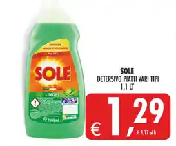 Decò Local Sole detersivo piatti vari tipi offerta