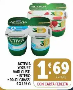Deco Market Activia yogurt vari gusti offerta