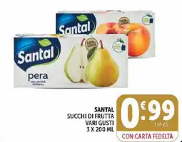Deco Market Santal succhi di frutta vari gusti offerta