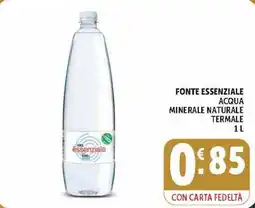 Deco Market Fonte essenziale acqua minerale naturale termale offerta