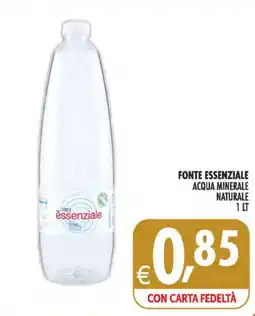 Decò Local Fonte essenziale acqua minerale naturale offerta