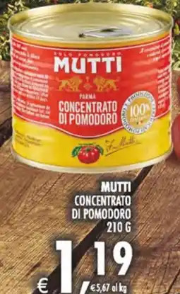 Decò Local Mutti concentrato di pomodoro offerta