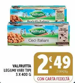 Deco Market Valfrutta legumi vari tipi offerta