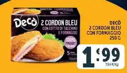 Deco Market Decò 2 cordon bleu con formaggio offerta