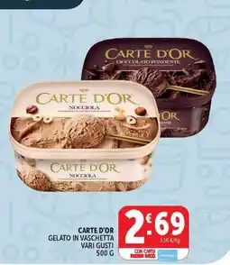 Deco Market Carte d'Or gelato in vaschetta offerta