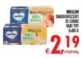 Mellin omogeneizzati di carne