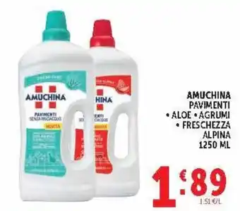 Amuchina pavimenti senza residuo