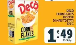 Deco Market Decò corn flakes offerta