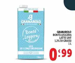 Deco Market Granarolo Bontà Leggera Latte UHT offerta