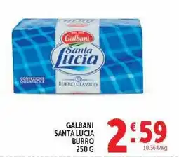 Deco Market Galbani Santa Lucia burro offerta