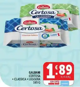 Deco Market Galbani Certosa offerta